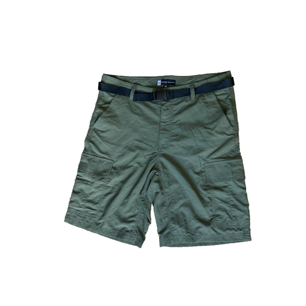 Mens Size 34W olive Green Modern Culture Cargo Shorts